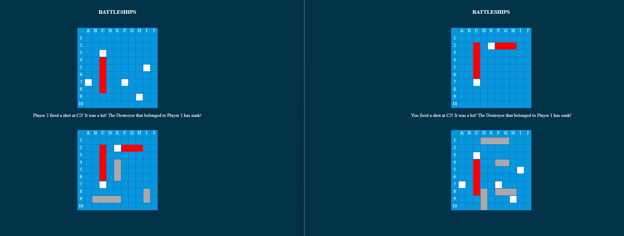 The main picture of my Battleships (Two Player) project.