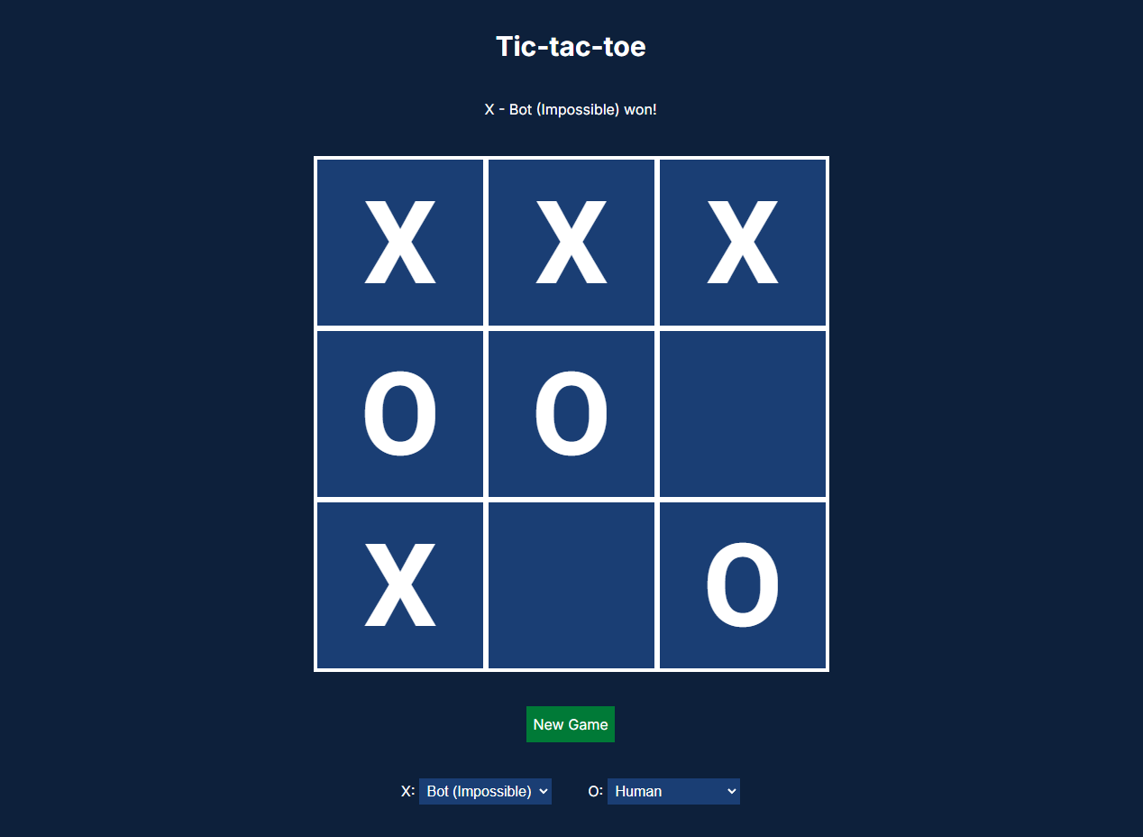 The main picture of my Tic Tac Toe project.