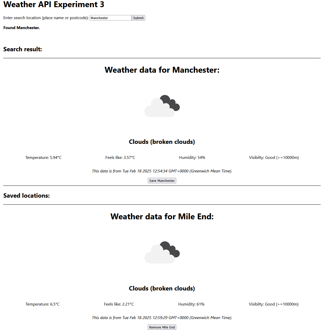 The main picture of my Weather API Experiments project.